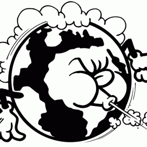 polluted earth