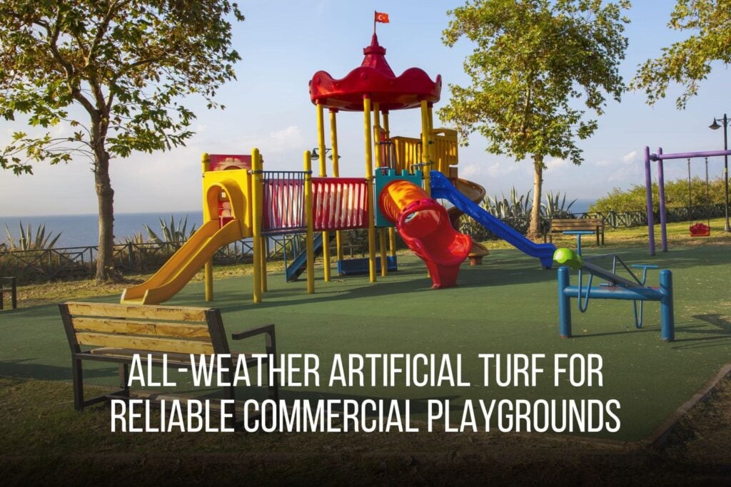 All-Weather Artificial Turf for Reliable Commercial Playgrounds - Sunburst Landscaping 2