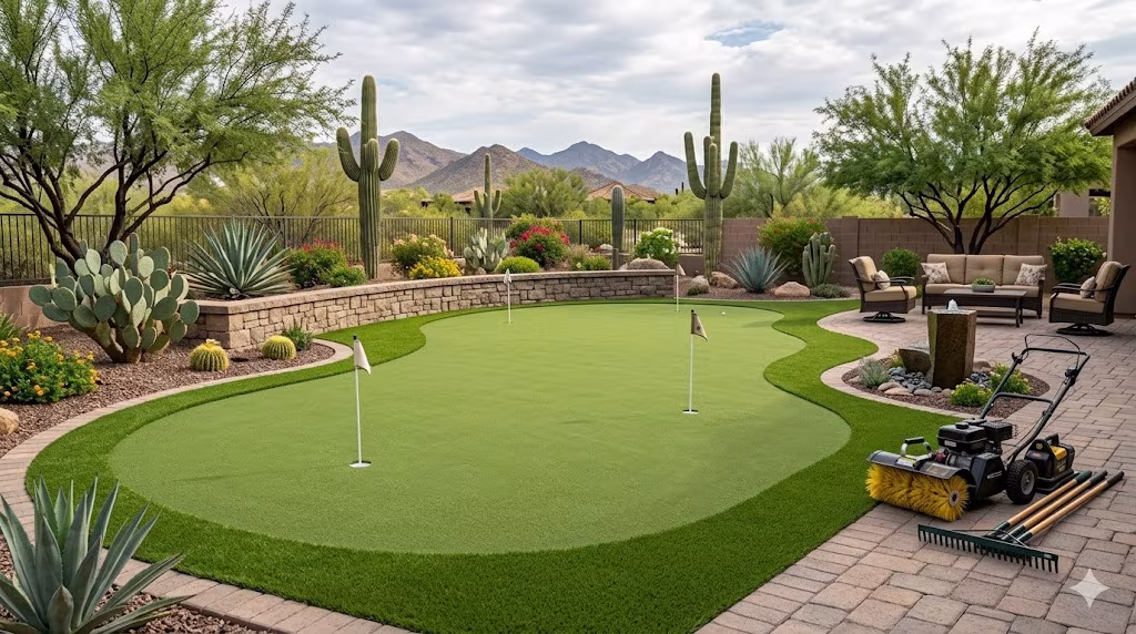 backyard putting green installation cost arizona