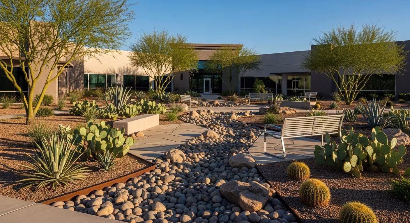 Comprehensive Commercial Landscape Renovation Services for Retail Centers and Corporate Campuses in Arizona